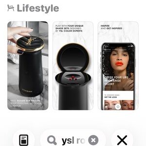 Yves Saint Laurent Lip Color Creator in Black and Gold with 12 colour cartridges